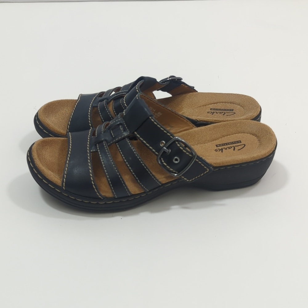 Clarks Hayla Cavern Sandals Dark Blue